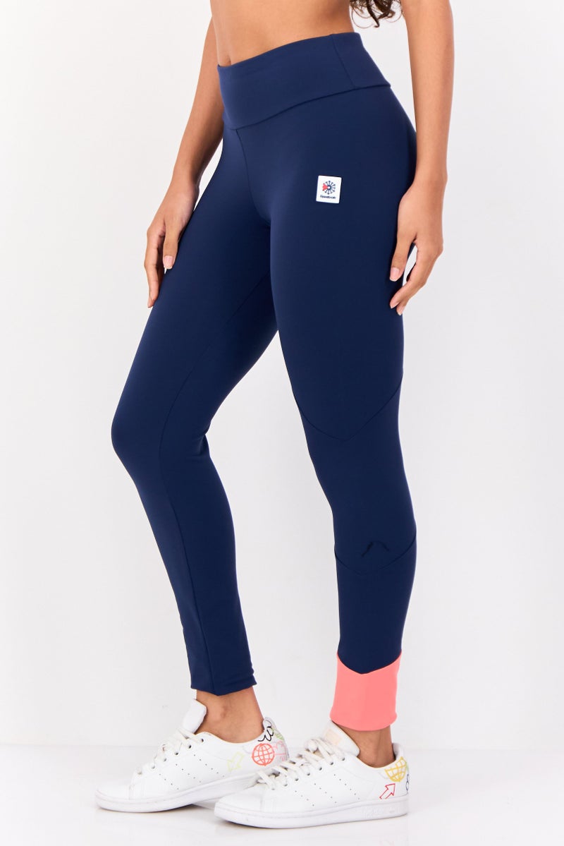 Reebok ليغينغز تدريب رياضية للنساء، لون كحلي - Image 2
