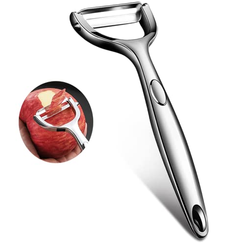 MYOSOTIS Vegetable Peeler,Fruit,Apple, Potato Peeler Stainless Steel Sharp photato Cutter Y-Shaped kitchen Gadget Peeling Portable Home Kitchen Tools-5 Years of Warranty - Image 2