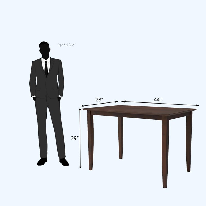 Streema art Wooden Solid Sheesham Wood Dining Table 4 Seater Only Dining Room Furniture 4 Seater Dining Table Without Chair Walnut - Image 2