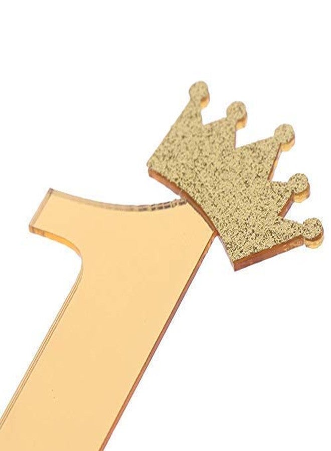 Marvorld Golden Acrylic Cake Topper Big Size Gold Number for Birthday/Anniversary (18) - Image 5