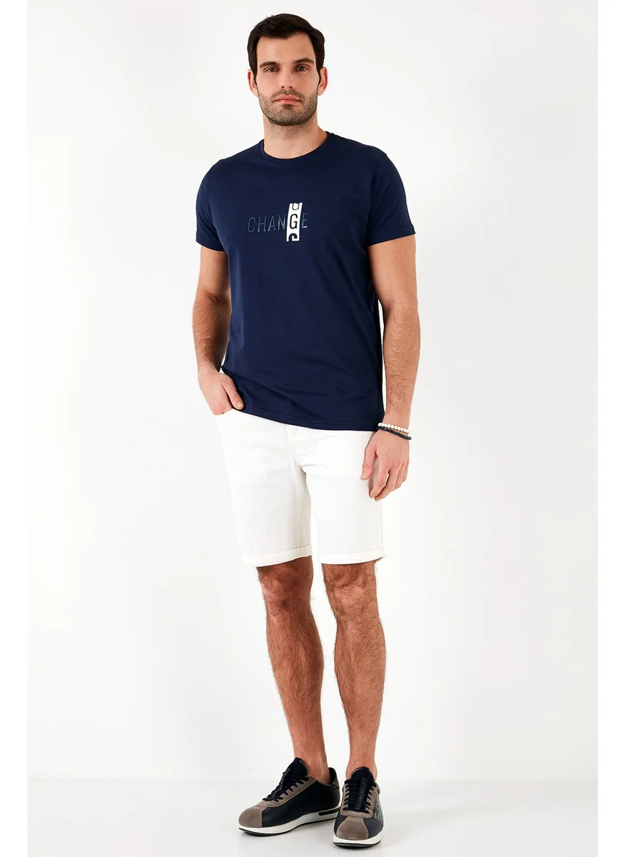 Buratti Cotton Slim Fit Crew Neck T Shirt Men's T Shirt 541CHANGE24