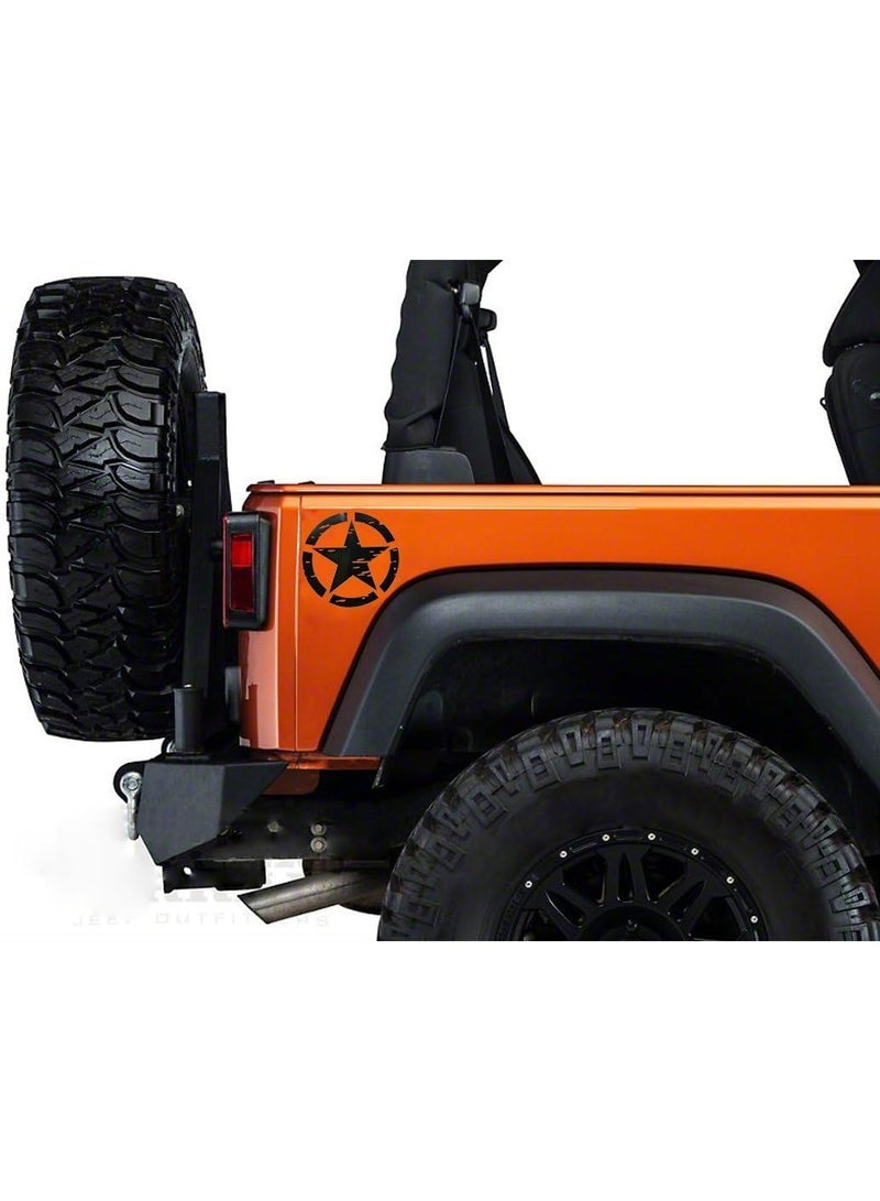 Bukela 2 Pcs Car Body Stickers, Bumper Decals Decoration Trim in Black for Jeep Wrangler YJ TJ JK JL Gladiator Tacoma Tundra RAM Pickup Truck (18cm) - Image 4