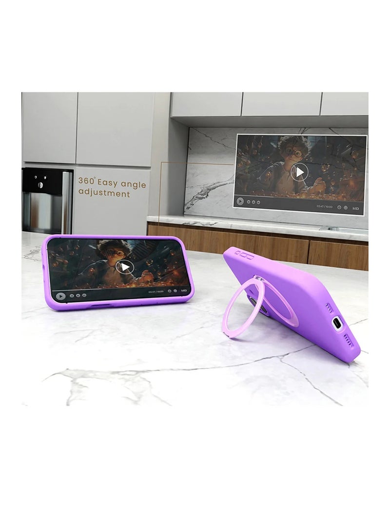 ماكس آند ماكس غطاء حماية من السيليكون السائل 360 درجة لهاتف iPhone 16 Plus مع Magsafe من ماكس آند ماكس - وردي - Image 2