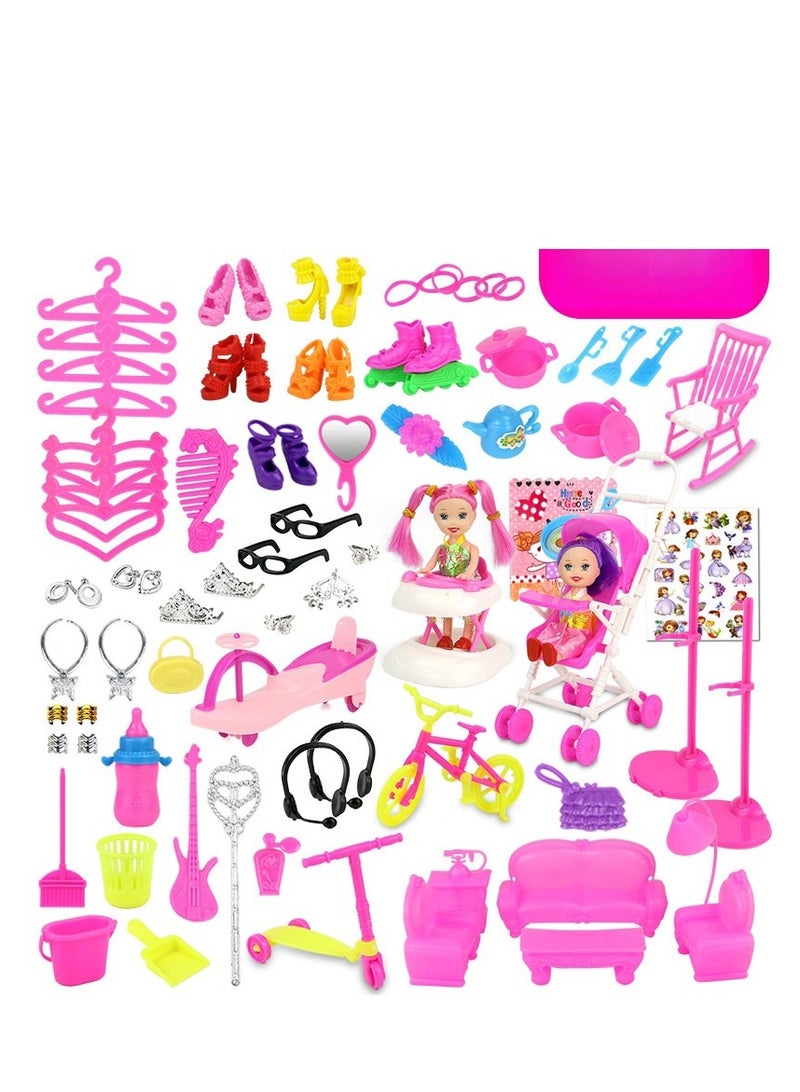 Children's Dress up Doll Set Gift Box, Girl Princess Dream Wardrobe - Image 2