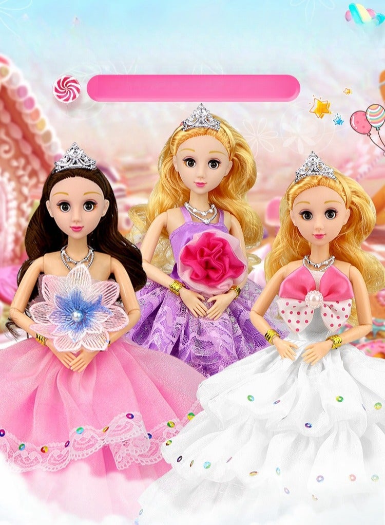 Children's Dress up Doll Set Gift Box, Girl Princess Dream Wardrobe - Image 3