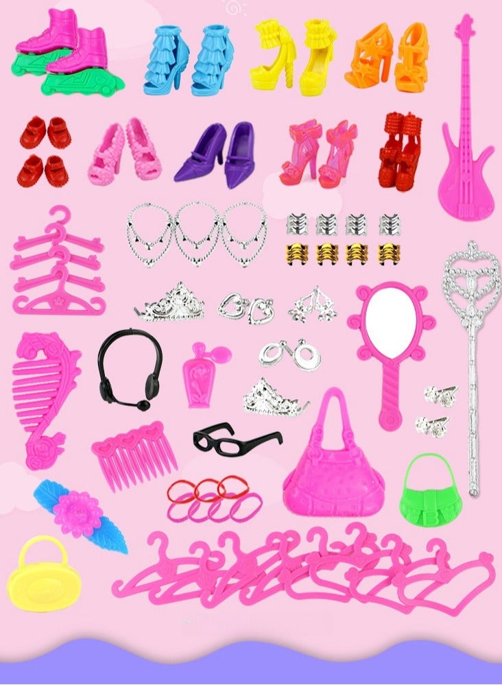 Children's Dress up Doll Set Gift Box, Girl Princess Dream Wardrobe - Image 4