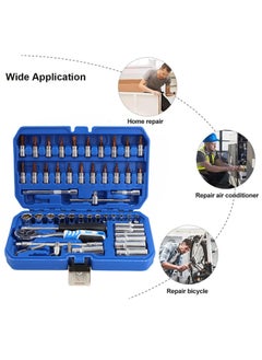 BOSS LIFE STYLE 53 Piece Compact And Convenient Quick Ratchet Sleeve Auto Repair Tool Set  - Image 4