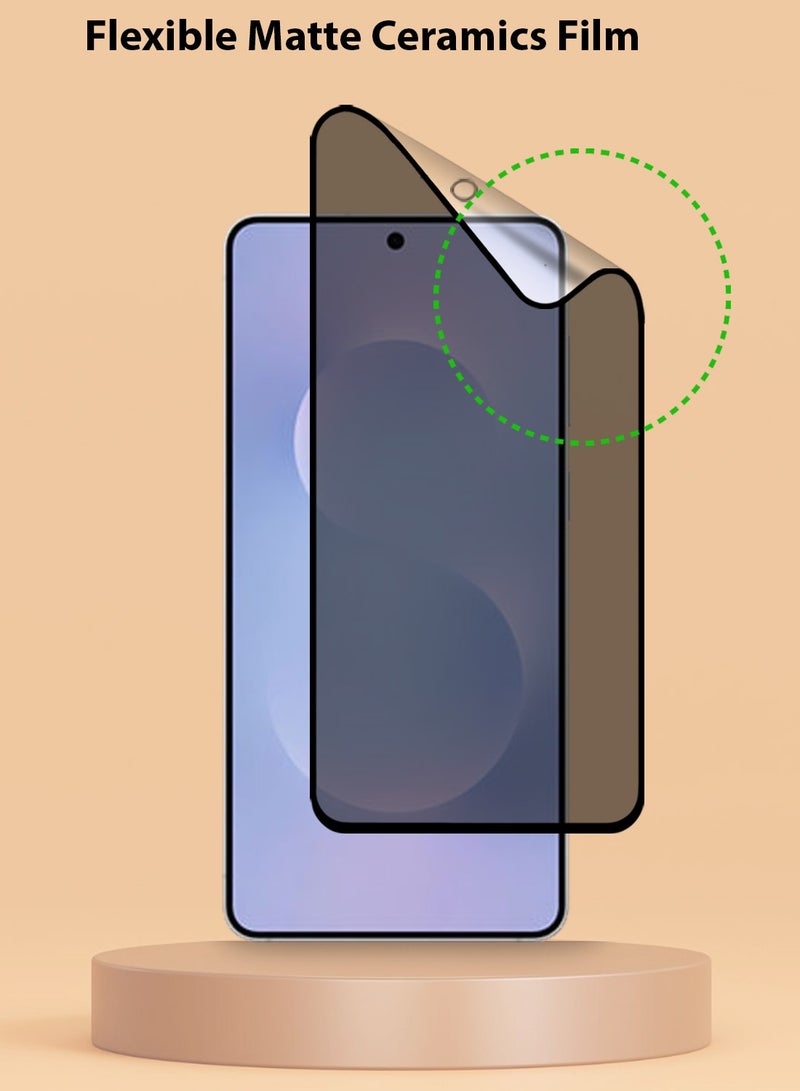 Techie Full Cover Matte Ceramic Privacy Screen Protector for Samsung Galaxy S25 Edge – Anti Fingerprint, Bubble Free Easy Installation - Image 4