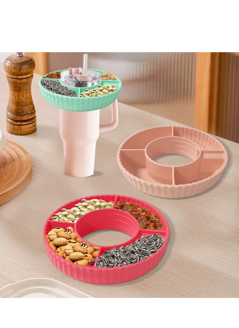 Generic - Stanley Cup Snack Bowl, Reusable Snack Plate, Fits 40 oz Water Glass - Image 1