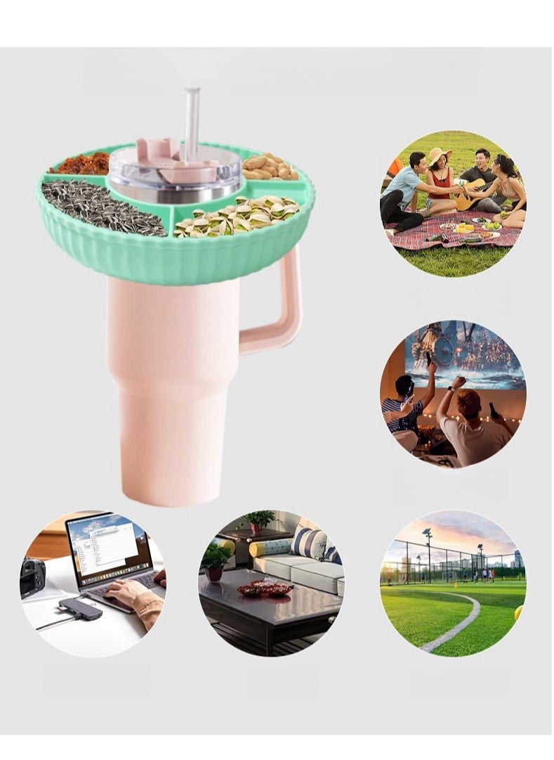 Generic - Stanley Cup Snack Bowl, Reusable Snack Plate, Fits 40 oz Water Glass - Image 1