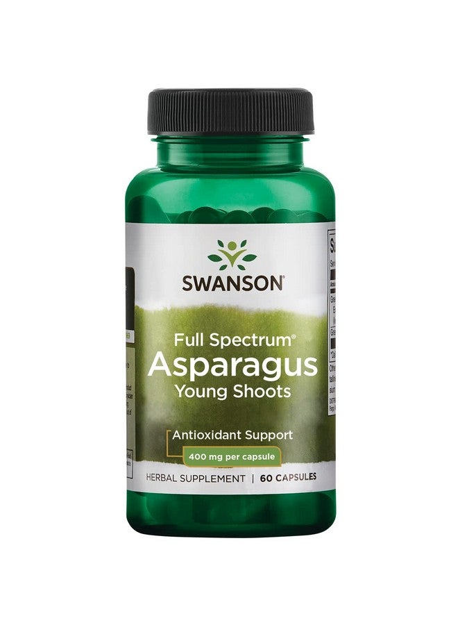 SWANSON Asparagus Young Shoots 400 Milligrams 60 Capsules - Image 1