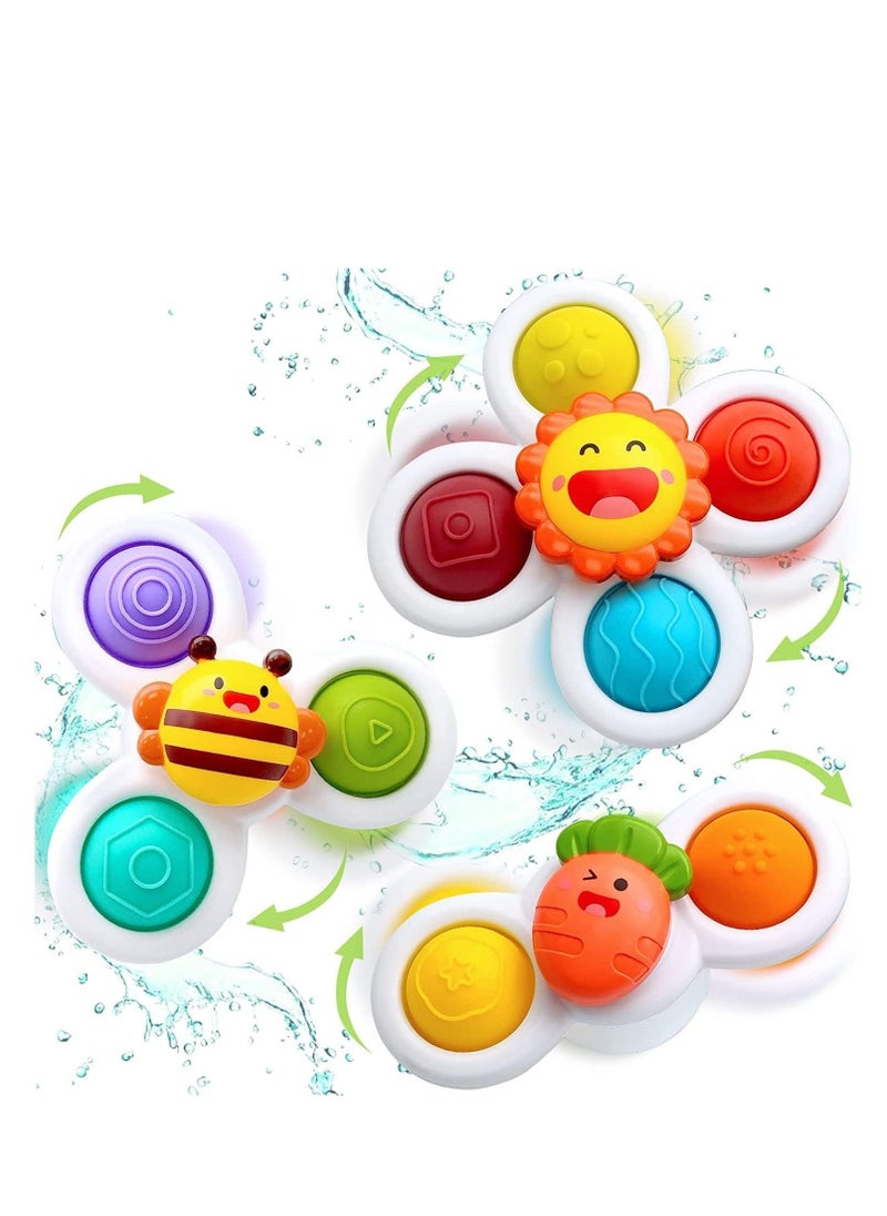 Generic - PCS Suction Cup Spinner Toys, DMG Strong Suction Cup Bath Toys, Toddler Fidget Toys Age 1-2, Window Spinning Top Baby Toys, Sensory Toys for Toddlers 1-3, Birthday Gifts for Girl Boy - Image 1