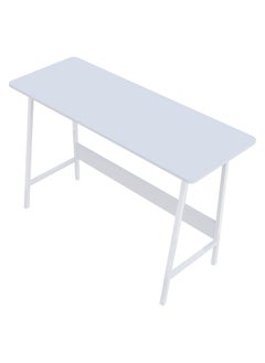 DANUBE HOME طاولة كمبيوتر Camine مكتب مكتب محطة عمل حديثة للكمبيوتر المحمول طاولة ألعاب خشبية للمنزل وغرفة المعيشة 120x45x72 سم - أبيض  - Image 2
