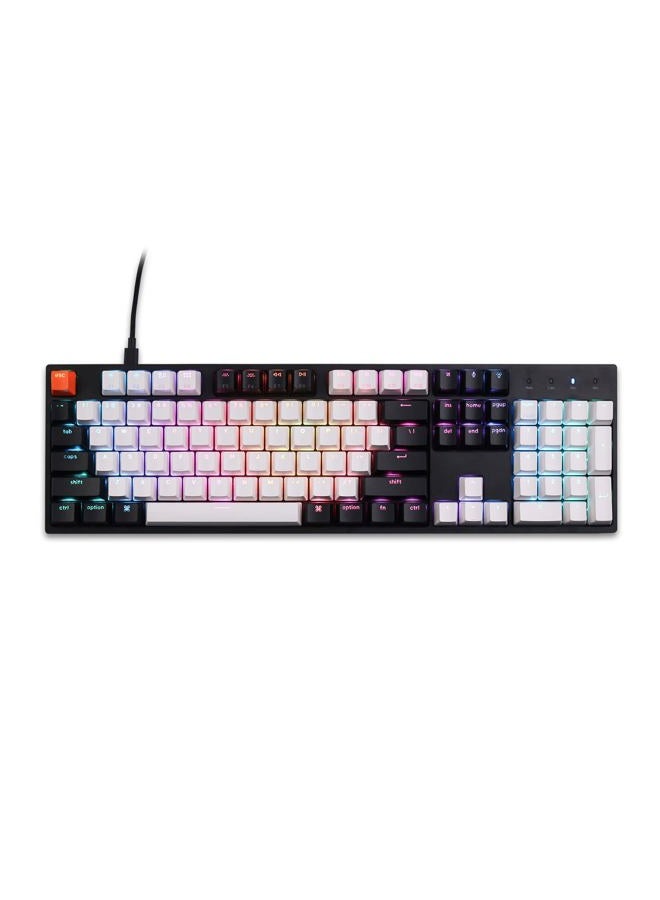 Keychron C2 Full Size Wired Mechanical Keyboard for Mac, Hot-swappable, Gateron G Pro Red Switch, RGB Backlight, 104 Keys ABS keycaps Gaming Keyboard for Windows, USB-C Type-C Braid Cable - Image 3