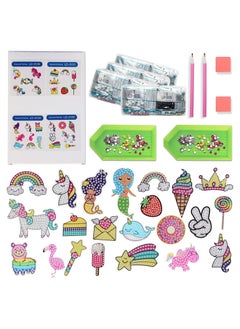 Y&D Diamond Painting Kit for Kids, 27PCS 5D Big Sticker Kits Kids and Adult Beginners, DIY Creative Unicorn Art Crafts Sticker, (Unicorn Food)  - Image 4