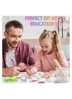 Y&D Diamond Painting Kit for Kids, 27PCS 5D Big Sticker Kits Kids and Adult Beginners, DIY Creative Unicorn Art Crafts Sticker, (Unicorn Food)  - Image 5