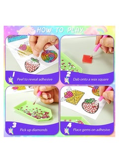 Y&D Diamond Painting Kit for Kids, 27PCS 5D Big Sticker Kits Kids and Adult Beginners, DIY Creative Unicorn Art Crafts Sticker, (Unicorn Food)  - Image 3