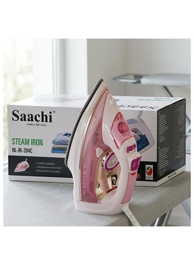 ساتشي جهاز كي بالبخار مع قاعدة من السيراميك بقدرة 2200 وات 70 ml 2200 W NL-IR-394C-PK وردي - Image 2