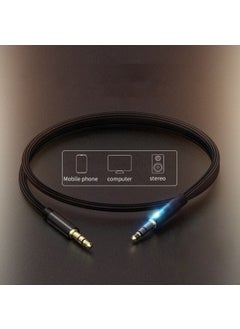 Hiqonic Apple iPhone Samsung Xiaomi Huawei Oppo Compatible Knitted 3.5mm. Aux Steel Braid Car Home Music Video Audio Cable.  - Image 4