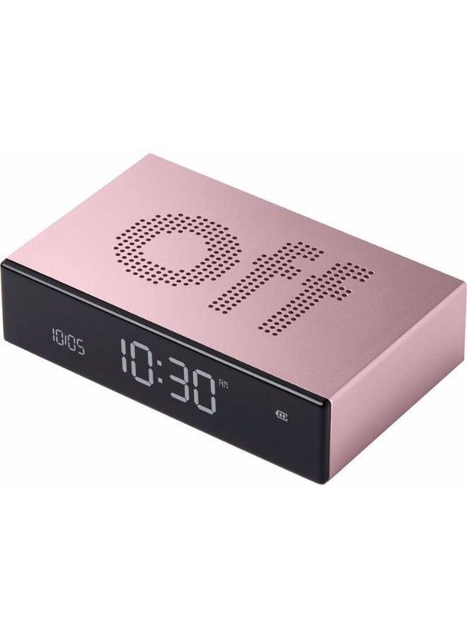 LEXON Flip Premium Reversible Rechargeable Alarm Clock With LCD Screen - Image 1