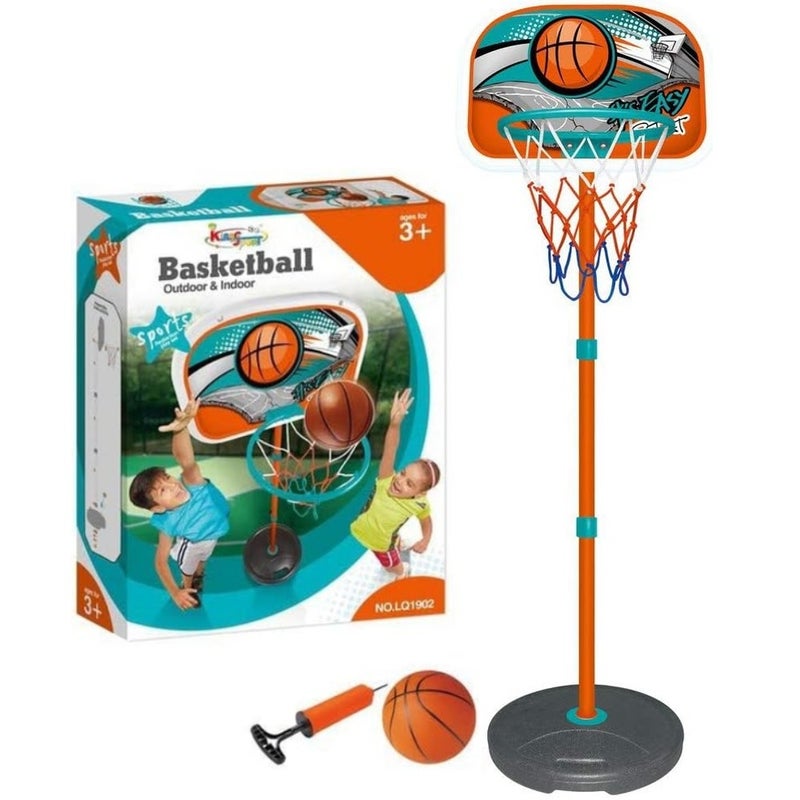 King Sport - Real Action Basketball Set with Stand Net 160 cm - LQ1902 - Image 1