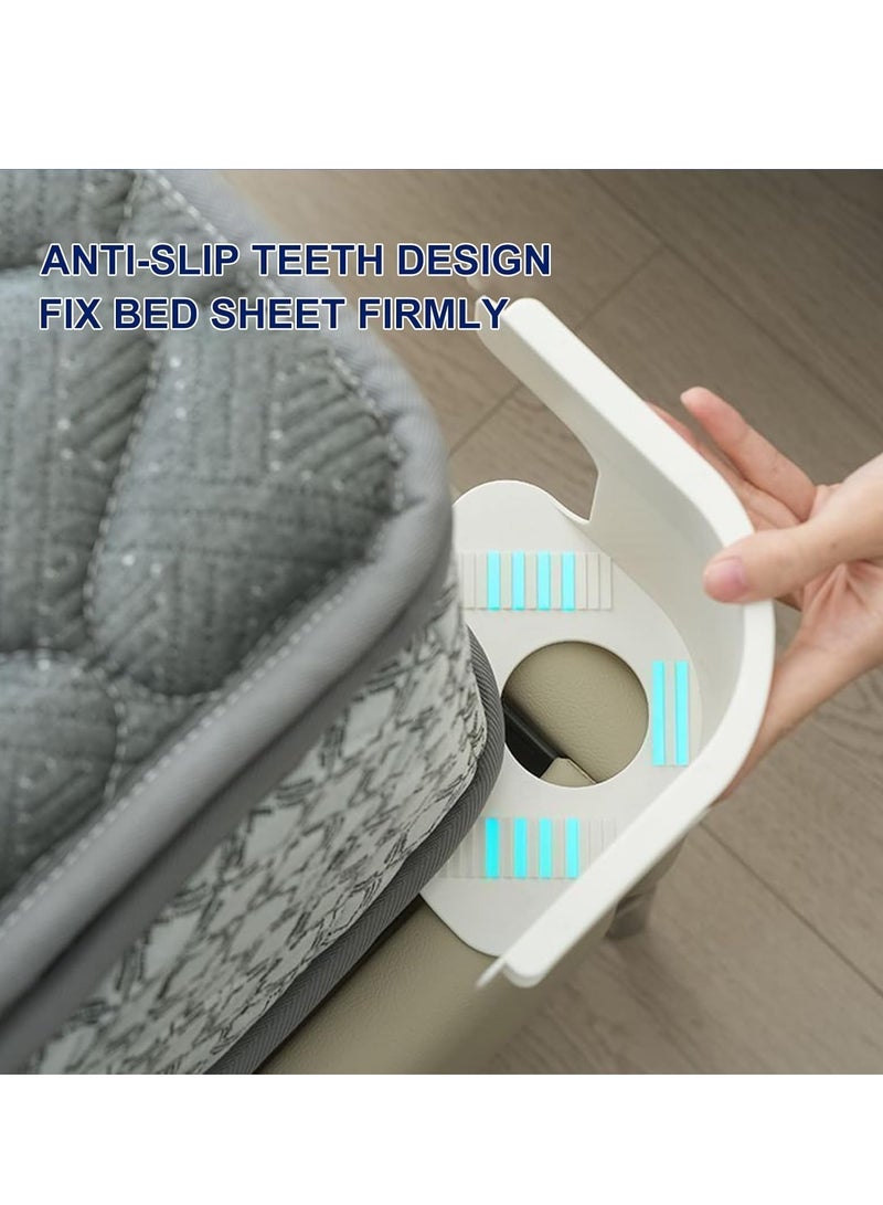 JOGAMS Bed Sheet Holder Set with Lock Strips, Heavy Duty Bed Sheet Fasteners, Non-Slip Lock Sheet Clips, for All Size Mattress, Blankets, Bedding - Image 3