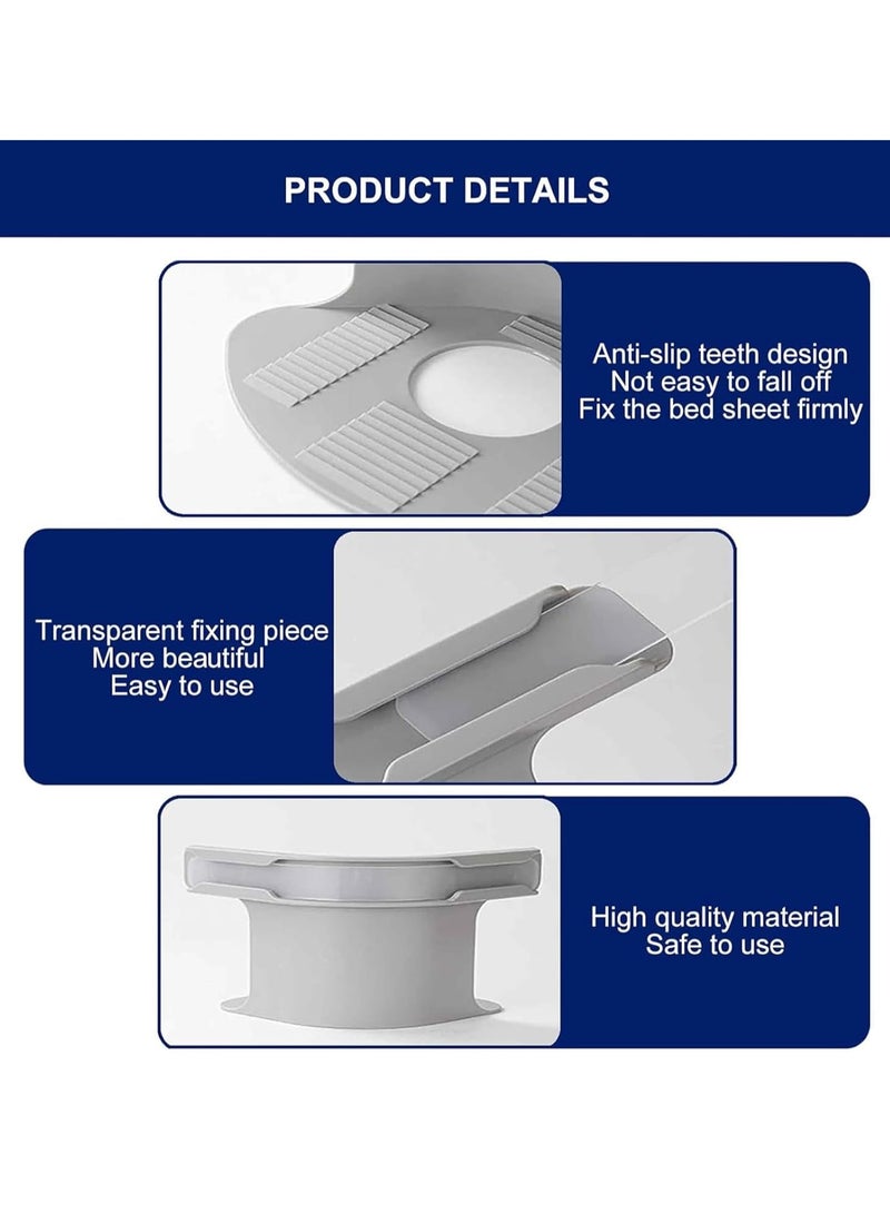 JOGAMS Bed Sheet Holder Set with Lock Strips, Heavy Duty Bed Sheet Fasteners, Non-Slip Lock Sheet Clips, for All Size Mattress, Blankets, Bedding - Image 4