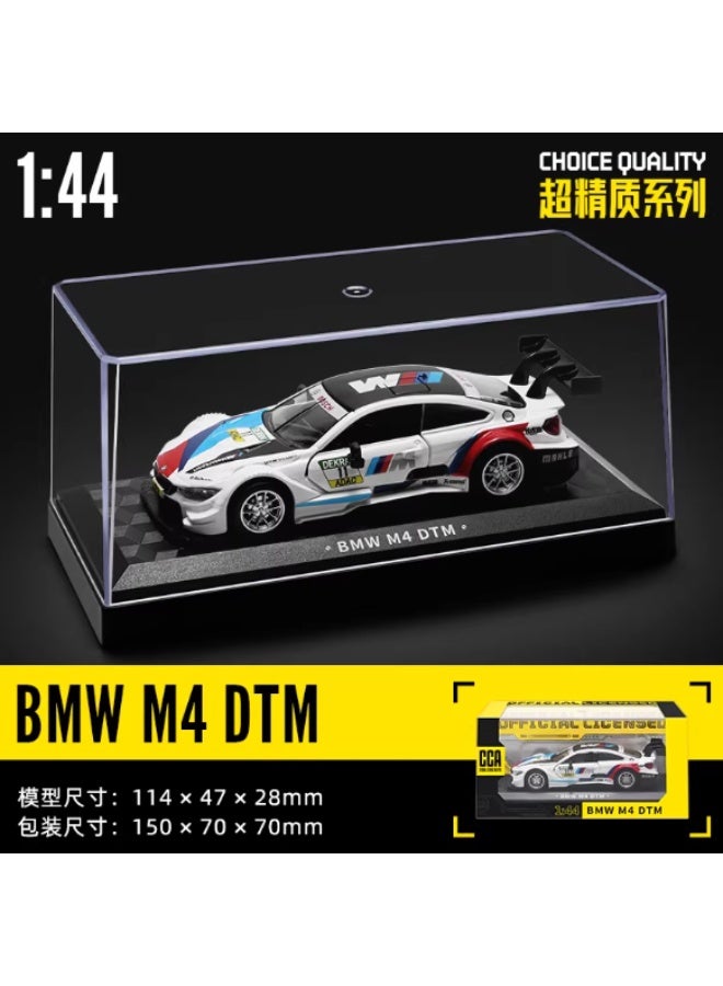 نموذج سيارة بي إم دبليو M4 DTM بمقياس 1:44 مصنوع من معدن الزنك مع صندوق عرض أكريليكي - Image 1