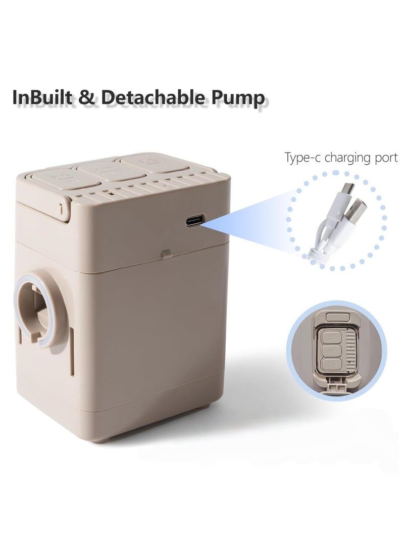 ايتي لايف مرتبة هواء للسيارة - مضخة هواء مدمجة أوتوماتيكية مطورة للنفخ والتفريغ السريع، مرتبة هوائية محمولة قابلة للطي لسيارة الدفع الرباعي للتخييم والعطلات والأنشطة الخارجية والنوم وسرير السيارة ومقعدها الخلفي يتحمل حتى 330 رطلاً - Image 3