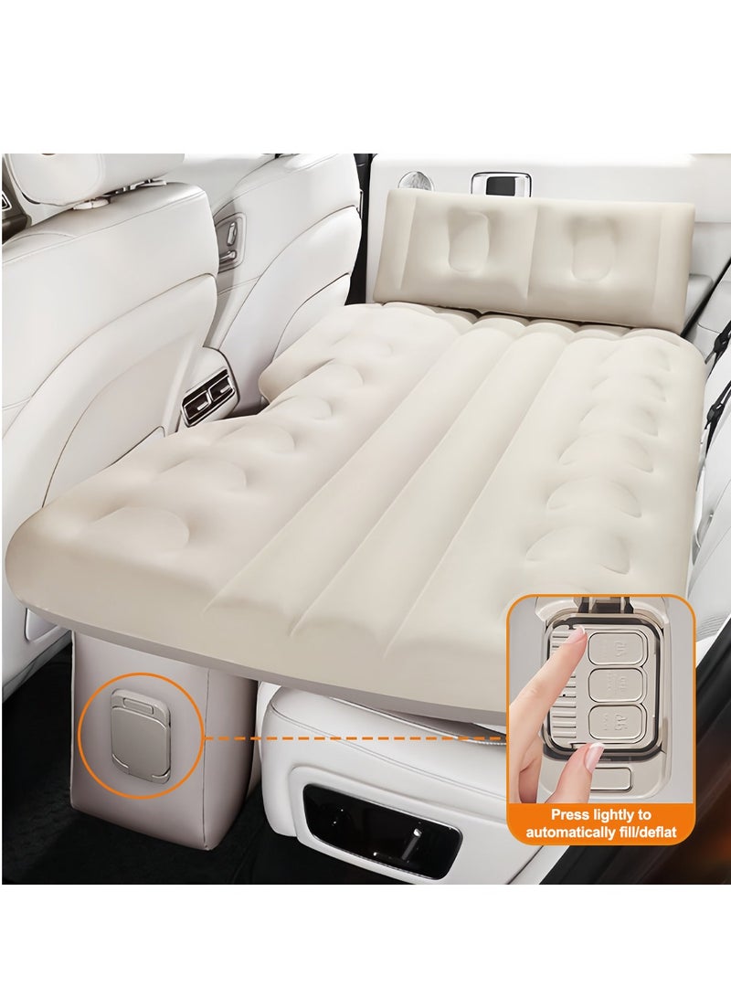 ايتي لايف مرتبة هواء للسيارة - مضخة هواء مدمجة أوتوماتيكية مطورة للنفخ والتفريغ السريع، مرتبة هوائية محمولة قابلة للطي لسيارة الدفع الرباعي للتخييم والعطلات والأنشطة الخارجية والنوم وسرير السيارة ومقعدها الخلفي يتحمل حتى 330 رطلاً - Image 1