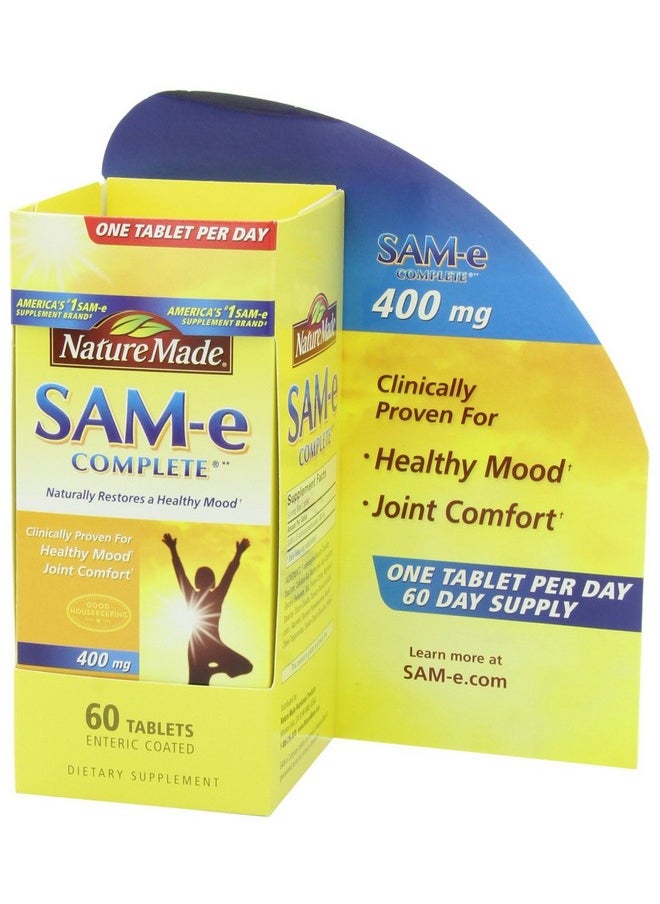 Nature Made Sam E Complete 400 Mg. Tablet (Helps Support Healthy Mood & Joint Comfort) Value Size 60 Ct  - Image 5