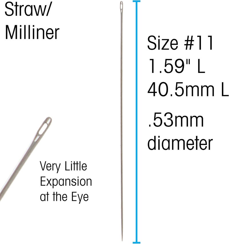 John James Milliners Straw Needles Size 11 Package of 25 L4312-11 - Image 4