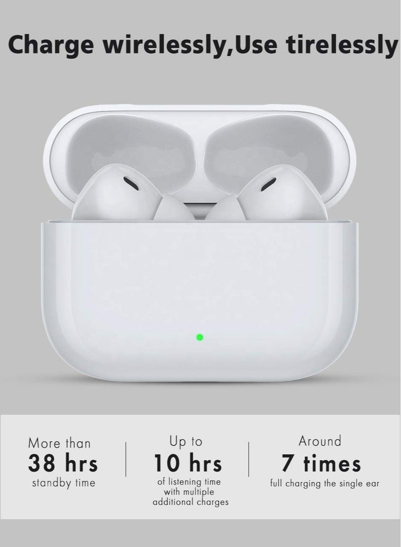 ELTRAZONE Wireless Air Pro Earphone TWS with Mic Pods Bluetooth IPX5 Bass True Wireless Earbuds (White)  - Image 3