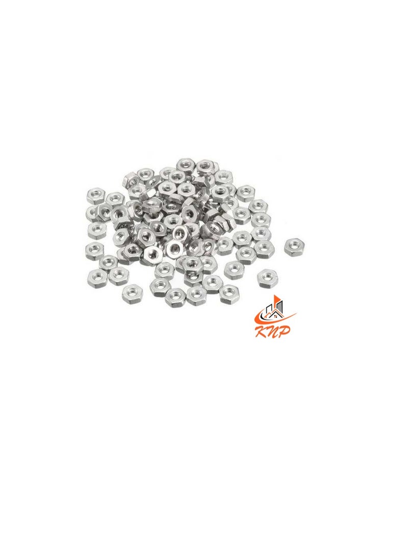 KNP Steel Hexagon Nuts - Pack of 100 (M5)  - Image 1