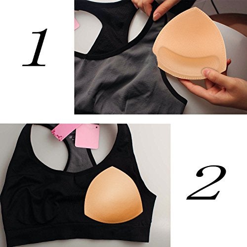 TopBine 3 Pairs Bra Pads Inserts Women's Sports Cups Bra Replacement Insert for Bikini Swimsuit - Image 4