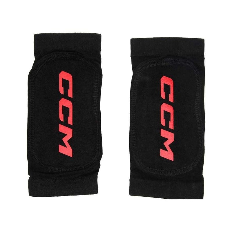 CCM Hockey Lace Bite Protector, PU Gel Pad Insert, Polyester Sleeve, Ankle Coverage, Black, OSFA - Image 1
