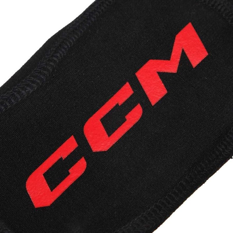 CCM Hockey Lace Bite Protector, PU Gel Pad Insert, Polyester Sleeve, Ankle Coverage, Black, OSFA - Image 4
