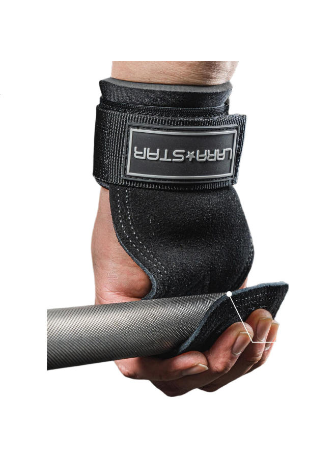 LAURASTAR Laura Star Pull-Up Assist Band, Grip Band, Fitness Gloves, Chin-Up, Deadlift, Palm And Wrist Support, For Men And Women, Auxiliary, Black - Image 3