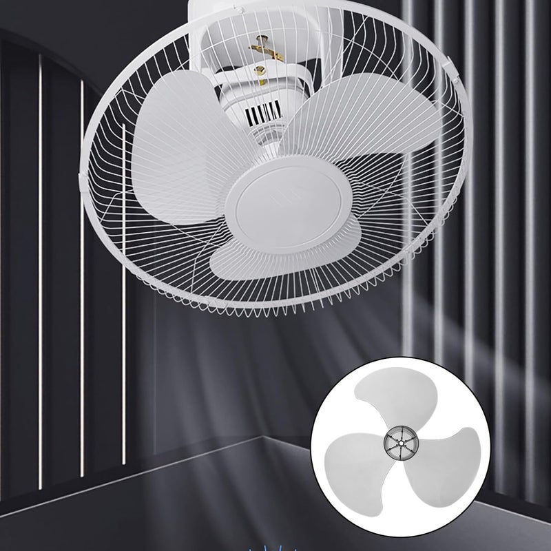 OSALADI 16Inch Plastic Fan Blade Leaves Universal Household Standing Pedestal Fan Table Fan Inner Replacement Part 3 Leaves Electric Fan Blades Black - Image 5
