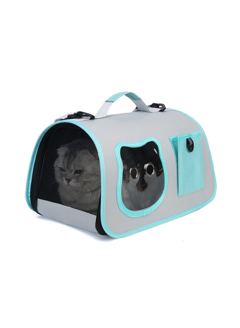 general Pet cat bag out portable cat out portable backpack cat bag dog backpack cat crossbody pet bag (light green)  - Image 1