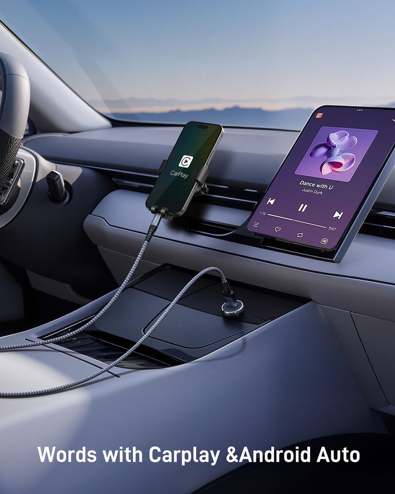 ohbox USB to USB C Cable 60W Fast Charging [2 Pack 6FT], USB A to USB C Cable for CarPlay, Durable Braided USB Type C iPhone Charger USBC Cord for iPhone 17/16/15/Pro Max/Plus, Samsung Galaxy S23 and More - Image 3