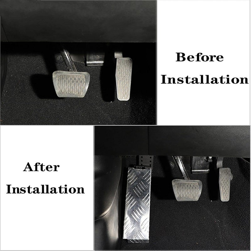 Wivplex Left Side Foot Rest Pedal for Jeep Gladiator and Wrangler - Image 4