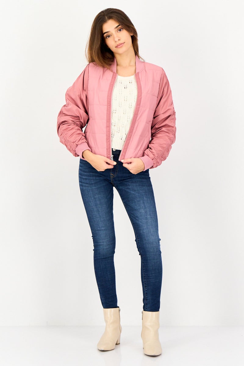 Andrew Marc Women Quilted Jacket, Pink - Image 4