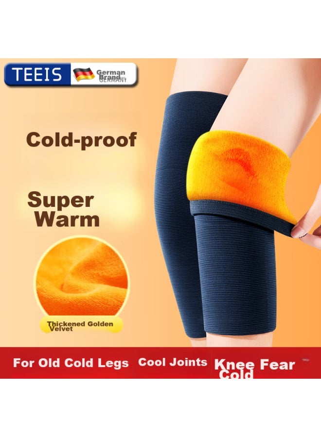 Teeis Knee Warmers For Arthritis, Cold Legs, Elderly, Winter, Fleece-lined, Cold-proof, For Middle-aged And Elderly Men And Women - Image 1