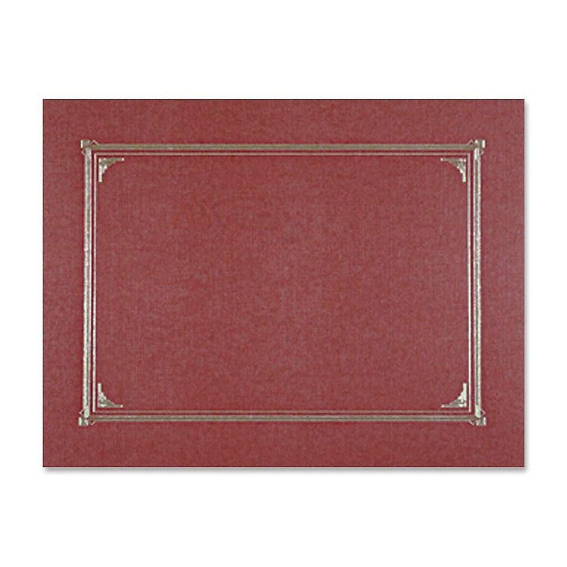 Geographics 45333 Certificate/Document Cover, 12 1/2 x 9 3/4, Burgundy (Pack of 6) - Image 1