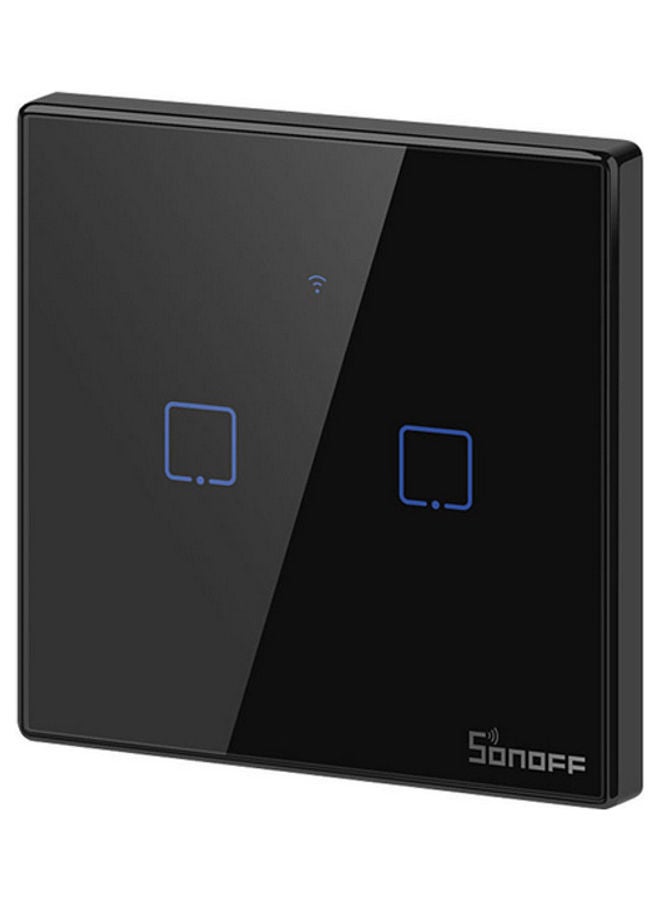 NIBEMINENT Wireless Smart Touch Switch Voice Control Compatible With Alexa Google Black  - Image 5
