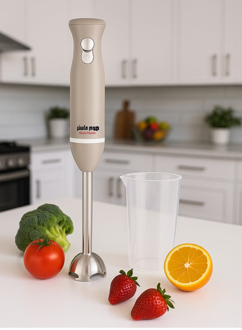 Home Master 200-watt stainless steel handheld mixer HM-273 in silver color - Image 2
