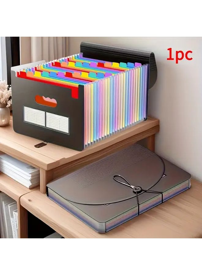 Transparent Expanding File Folder 25 Pocket Document Organizer A4 Letter Size - Image 4