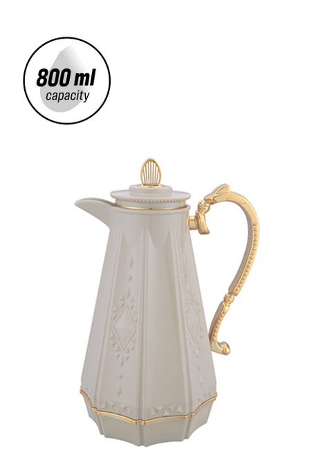 Plastic Tea & Coffee Flask 800 Milliliter Beige