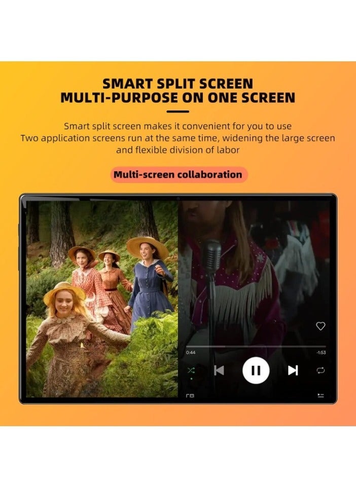 AROAQ P71 Gaming Tablet, 800mah Battery Wifi Tablet With 3 Cameras, Octa Core Processor Large Screen Android Tablet, Lightweight Portable Touch Pad For Movies Gaming, (Black And Silver, 4GB RAM And 32GB ROM) - Image 2